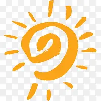 可爱黄色手绘太阳-空若网 可爱黄色手绘太阳-空若网