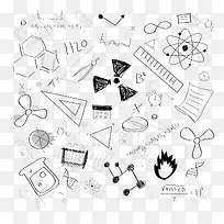 黑色数学化学符号-空若网 黑色数学化学符号-空若网