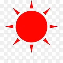 红色太阳矢量-空若网 红色太阳矢量-空若网