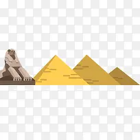金字塔狮身人面像埃及矢量素材-空若网 金字塔狮身人面像埃及矢量素材-空若网