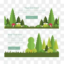 2款扁平化森林植物-空若网 2款扁平化森林植物-空若网