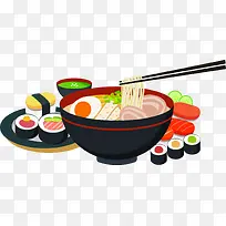 手绘卡通食物漫画图标-空若网 手绘卡通食物漫画图标-空若网