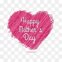 母亲节线条爱心-空若网 母亲节线条爱心-空若网