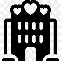 浪漫的酒店图标-空若网 浪漫的酒店图标-空若网