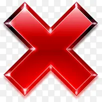 红色标志叉白色底-空若网 红色标志叉白色底-空若网