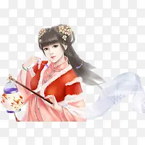 卡通手绘女孩-空若网 卡通手绘女孩-空若网