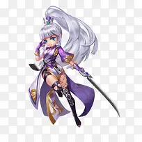 可爱白色马尾女生-空若网 可爱白色马尾女生-空若网