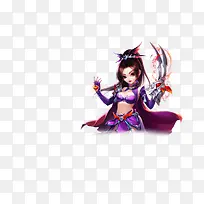 可爱紫色服饰女生-空若网 可爱紫色服饰女生-空若网