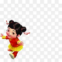 手绘可爱新年女生-空若网 手绘可爱新年女生-空若网