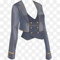 蓝色条纹商务女生上衣-空若网 蓝色条纹商务女生上衣-空若网