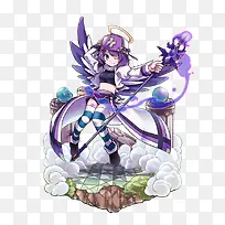 紫色可爱游戏女生-空若网 紫色可爱游戏女生-空若网