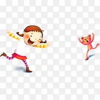 手绘可爱卡通女生-空若网 手绘可爱卡通女生-空若网