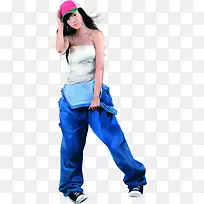 手绘时尚带帽子的女生-空若网 手绘时尚带帽子的女生-空若网