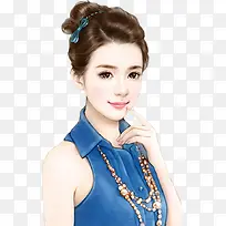 可爱手绘韩风女生-空若网 可爱手绘韩风女生-空若网