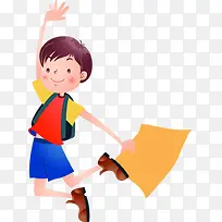 手绘可爱学习男生-空若网 手绘可爱学习男生-空若网