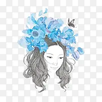 手绘插画人物-空若网 手绘插画人物-空若网