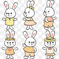 卡通矢量兔子-空若网 卡通矢量兔子-空若网