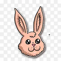 矢量黄色长耳朵兔子小动物-空若网 矢量黄色长耳朵兔子小动物-空若网