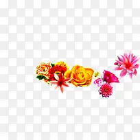 彩色温馨手绘花朵-空若网 彩色温馨手绘花朵-空若网