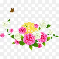 手绘彩色漫画花朵-空若网 手绘彩色漫画花朵-空若网