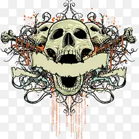潮流时尚骷髅头设计元素-空若网 潮流时尚骷髅头设计元素-空若网
