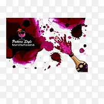 矢量紫色水彩-空若网 矢量紫色水彩-空若网