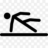 体操运动员的平衡从地板图标-空若网 体操运动员的平衡从地板图标-空若网