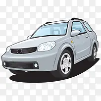 卡通手绘矢量轿车素材-空若网 卡通手绘矢量轿车素材-空若网