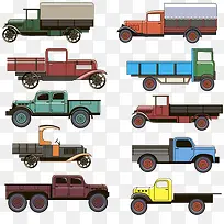 卡通手绘彩色货车卡车-空若网 卡通手绘彩色货车卡车-空若网