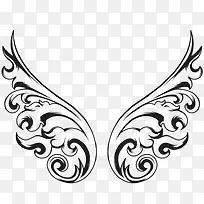 免扣翅膀图形-空若网 免扣翅膀图形-空若网