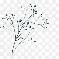 黑白线条树抽象图-空若网 黑白线条树抽象图-空若网