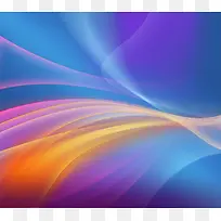 蓝橙色渐变光效海报-空若网 蓝橙色渐变光效海报-空若网