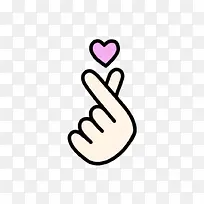 比心手指素材-空若网 比心手指素材-空若网