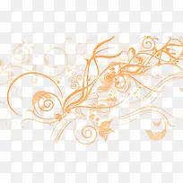 橙色抽象线条组合-空若网 橙色抽象线条组合-空若网