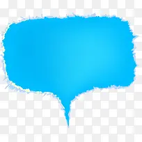 手绘蓝色创意边框-空若网 手绘蓝色创意边框-空若网