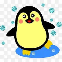 圆嘟嘟企鹅卡通矢量图-空若网 圆嘟嘟企鹅卡通矢量图-空若网