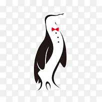 卡通企鹅先生矢量图-空若网 卡通企鹅先生矢量图-空若网