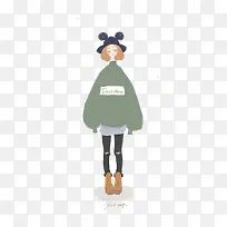 手绘女孩-空若网 手绘女孩-空若网