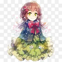 手绘女孩-空若网 手绘女孩-空若网