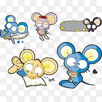 小老鼠矢量可爱卡通-空若网 小老鼠矢量可爱卡通-空若网