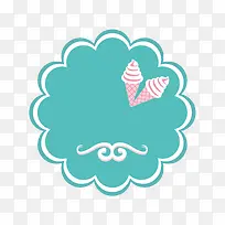 花形食品冷冻类装饰标签-空若网 花形食品冷冻类装饰标签-空若网