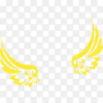 黄色翅膀圣诞元旦素材-空若网 黄色翅膀圣诞元旦素材-空若网