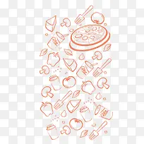 卡通手绘食物-空若网 卡通手绘食物-空若网