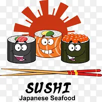 矢量卡通寿司-空若网 矢量卡通寿司-空若网
