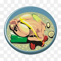 卡通食物滋养补汤-空若网 卡通食物滋养补汤-空若网