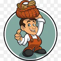 顶着食物的男孩-空若网 顶着食物的男孩-空若网