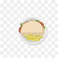 矢量卡通简洁扁平化食物png-空若网 矢量卡通简洁扁平化食物png-空若网