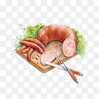 卡通火腿食物-空若网 卡通火腿食物-空若网