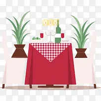 矢量手绘卡通餐厅-空若网 矢量手绘卡通餐厅-空若网