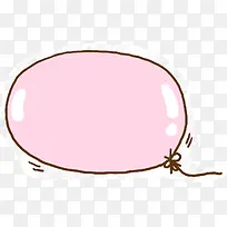 手绘粉色可爱对话框-空若网 手绘粉色可爱对话框-空若网